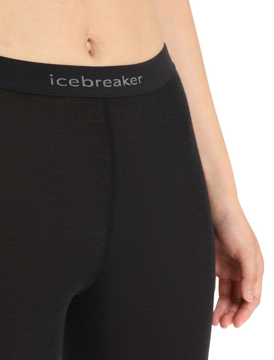 Base Layers Icebreaker Merino 175 Everyday Thermal Leggings Damskie Czarne | PL 1047OKIR